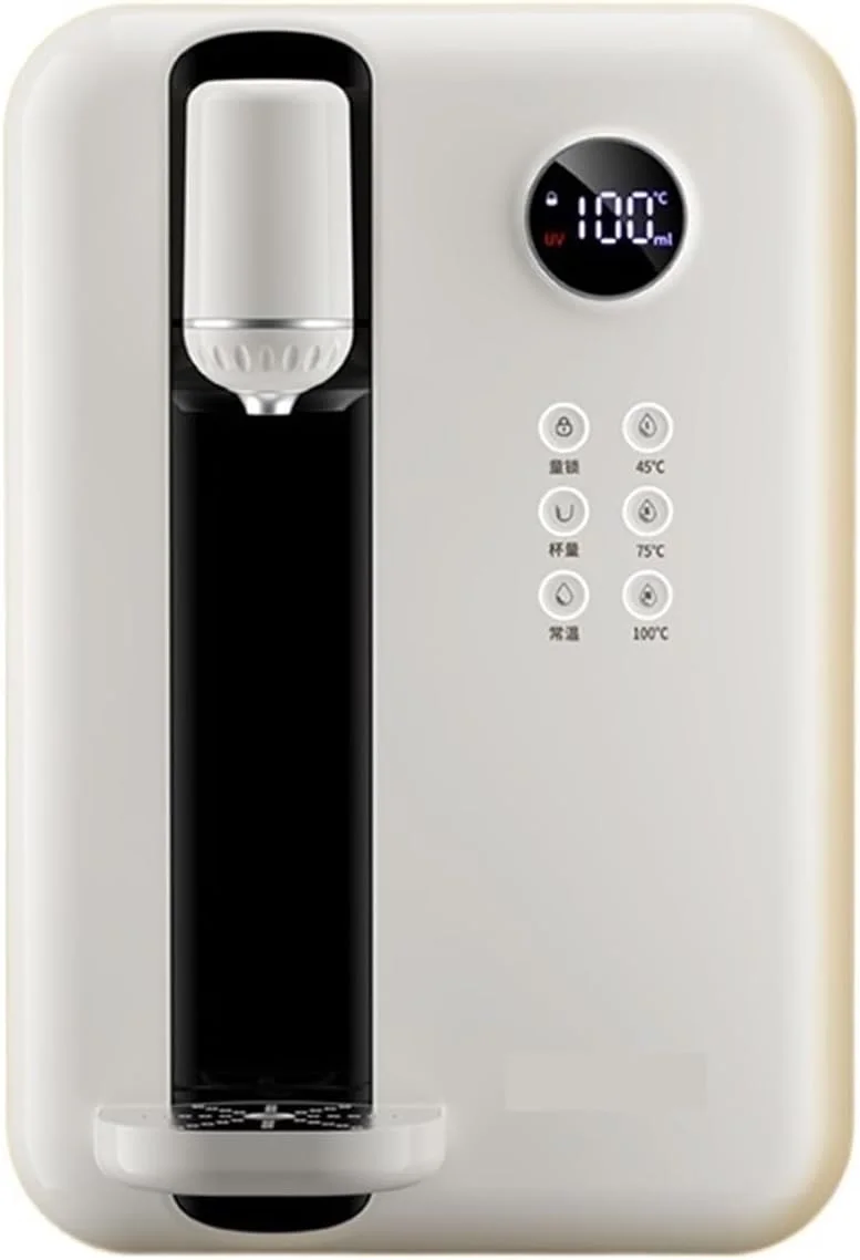 دستگاه آبسردکن فوری JHQWIDD، دستگاه آب آشامیدنی دیواری، دستگاه نوشیدنی مستقیم خانگی، دستگاه تصفیه آب هوشمند، آبسردکن آب گرم و سرد 220 (Bianco)