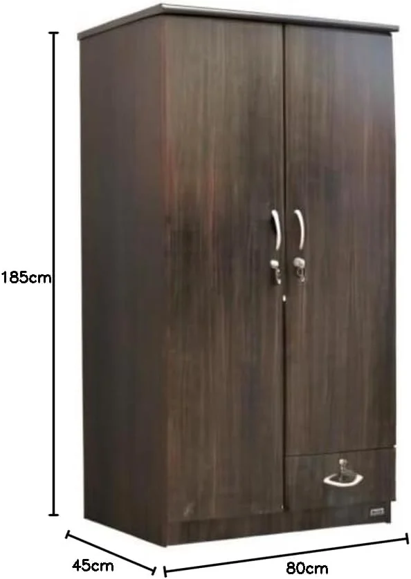 کمد لباس چوبی درب دار مبلمان محمد عظیم، کابینت MAF-621، کمد از چوب مهندسی شده با 1 کشو قفل دار، مدرن شیک و بادوام