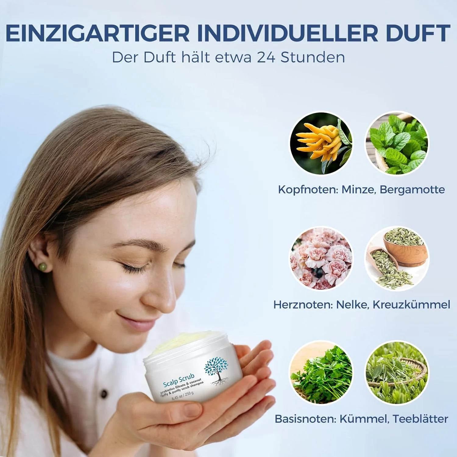 اسکراب لایه بردار پوست سر اینگبیر، مراقبت از مو، شامپو برای پوست سر خشک و خارش دار، شامپو ضد شوره، پاک کننده عمیق، اسکراب پوست سر با برس ماساژ، اسکراب لایه بردار پوست سر