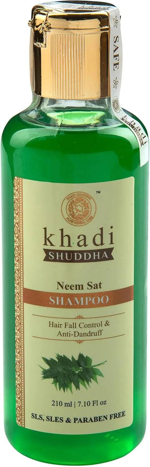 شامپو نيم سات نيم خادی شودها، کنترل ریزش مو و ضد شوره (بدون SLS، SLES و پارابن)، سبز، 210 میلی لیتر