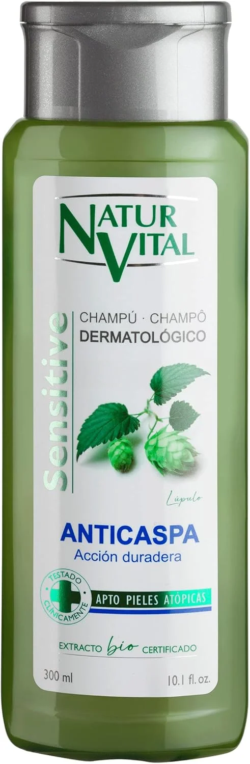 شامپو ضد شوره سر حساس ناتور وایتال، رازک، 300 میلی لیتر