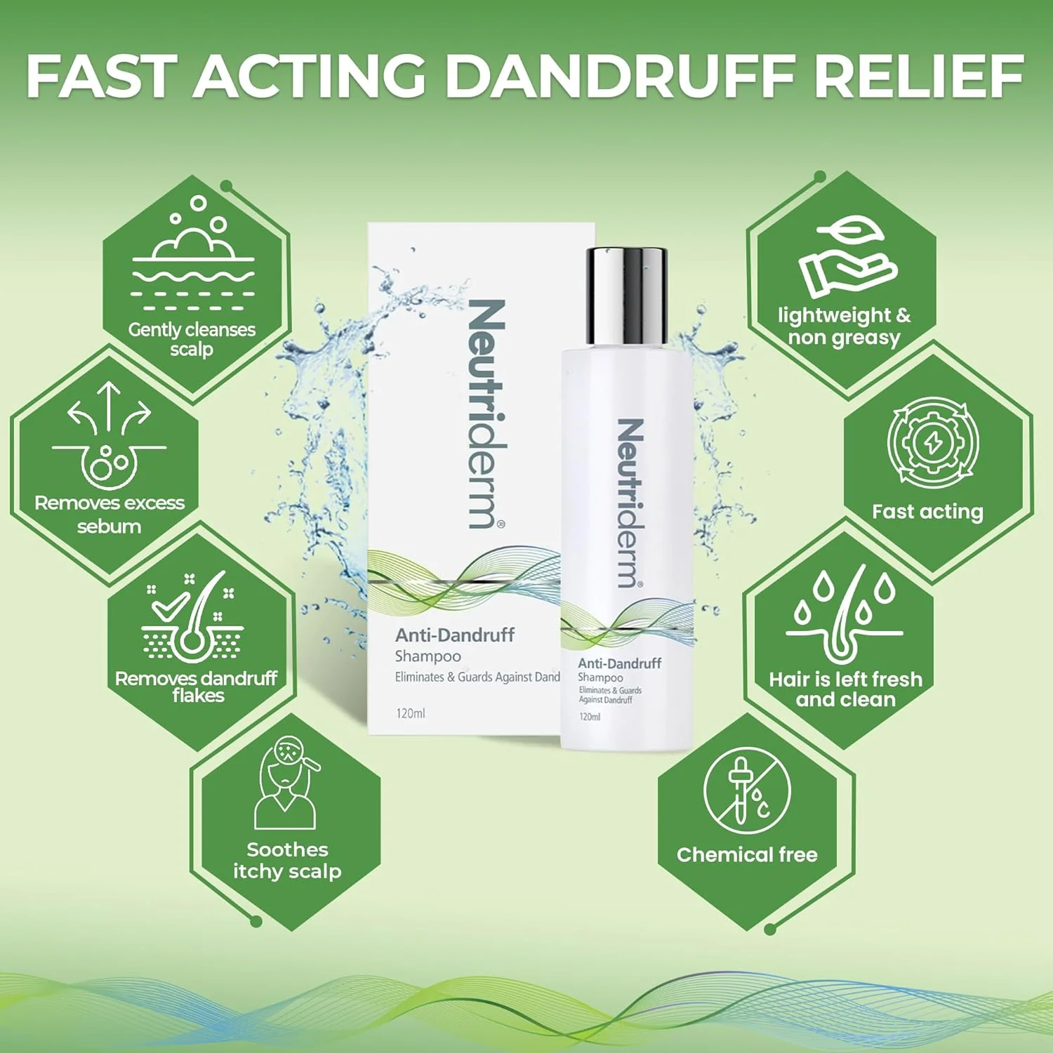 شامپو ضد شوره نوترiderm - 120 میلی لیتر شامپو ضد شوره نوترiderm - 120 میلی لیتر