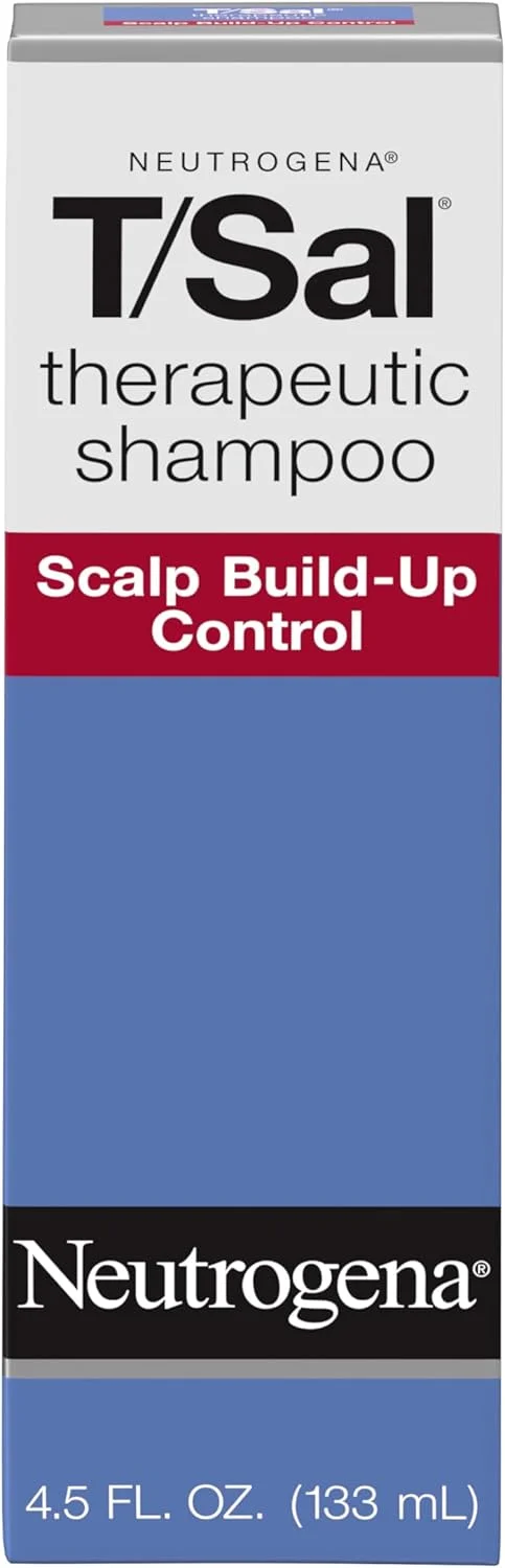 شامپو درمانی نوتروژینا T/Sal برای کنترل تجمع پوست سر حاوی اسید سالیسیلیک، درمان پوست سر برای شوره سر، پسوریازیس پوست سر و تسکین درماتیت سبورئیک، 133 میلی لیتر