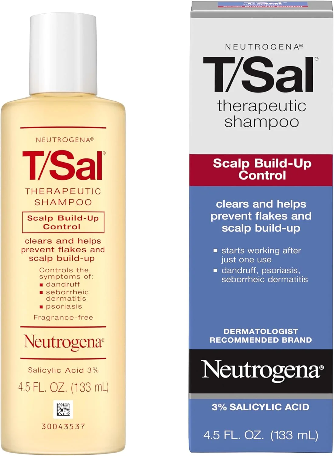 شامپو درمانی نوتروژینا T/Sal برای کنترل تجمع پوست سر حاوی اسید سالیسیلیک، درمان پوست سر برای شوره سر، پسوریازیس پوست سر و تسکین درماتیت سبورئیک، 133 میلی لیتر شامپو درمانی نوتروژینا T/Sal برای کنترل تجمع پوست سر حاوی اسید سالیسیلیک، درمان پوست سر برای شوره سر، پسوریازیس پوست سر و تسکین درماتیت سبورئیک، 133 میلی لیتر