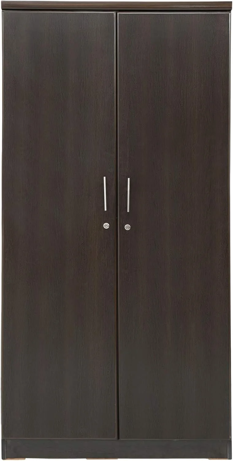 کمد لباس چوبی دو درب AFT مدل Simplicity، قهوه ای ونگه