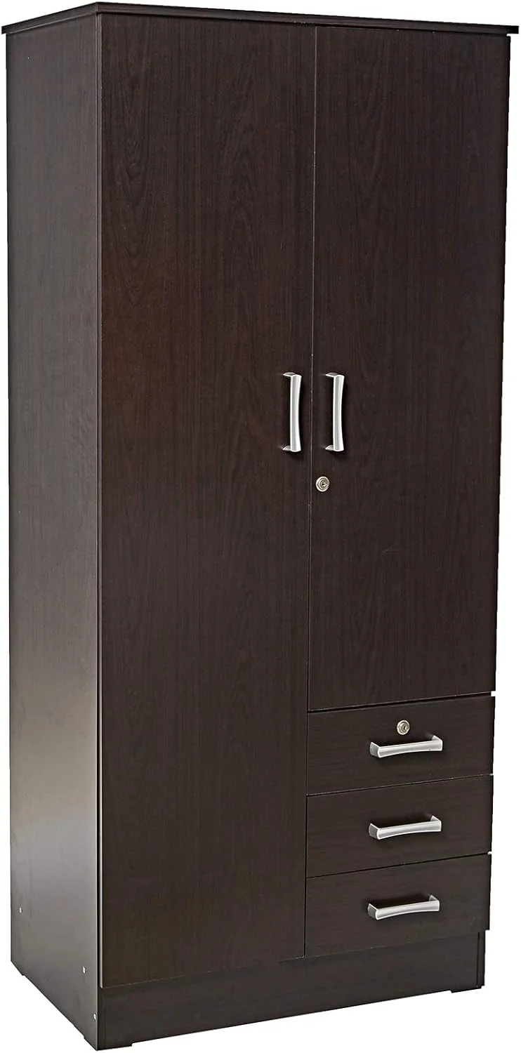 کمد لباس چوبی 2 درب AFT، ونگه کمد لباس چوبی 2 درب AFT، ونگه