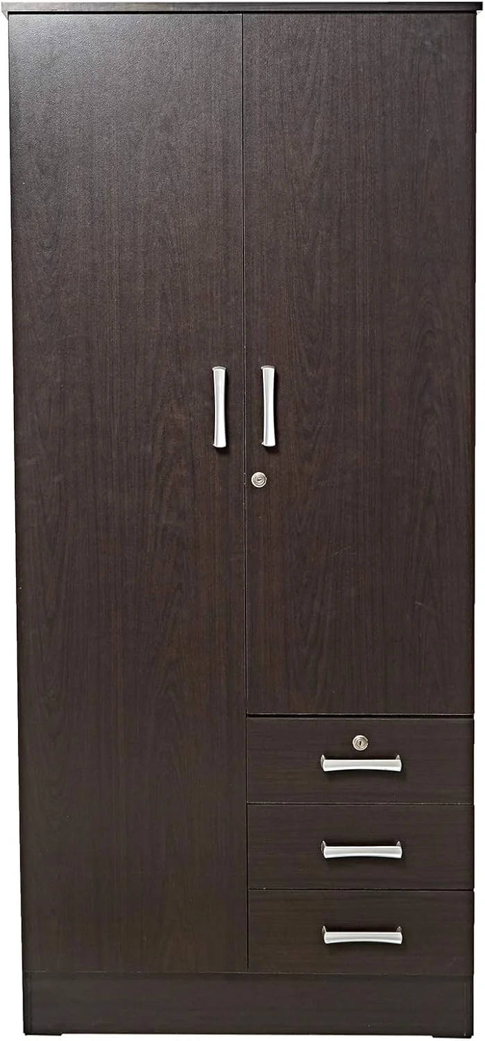 کمد لباس چوبی 2 درب AFT، ونگه کمد لباس چوبی 2 درب AFT، ونگه