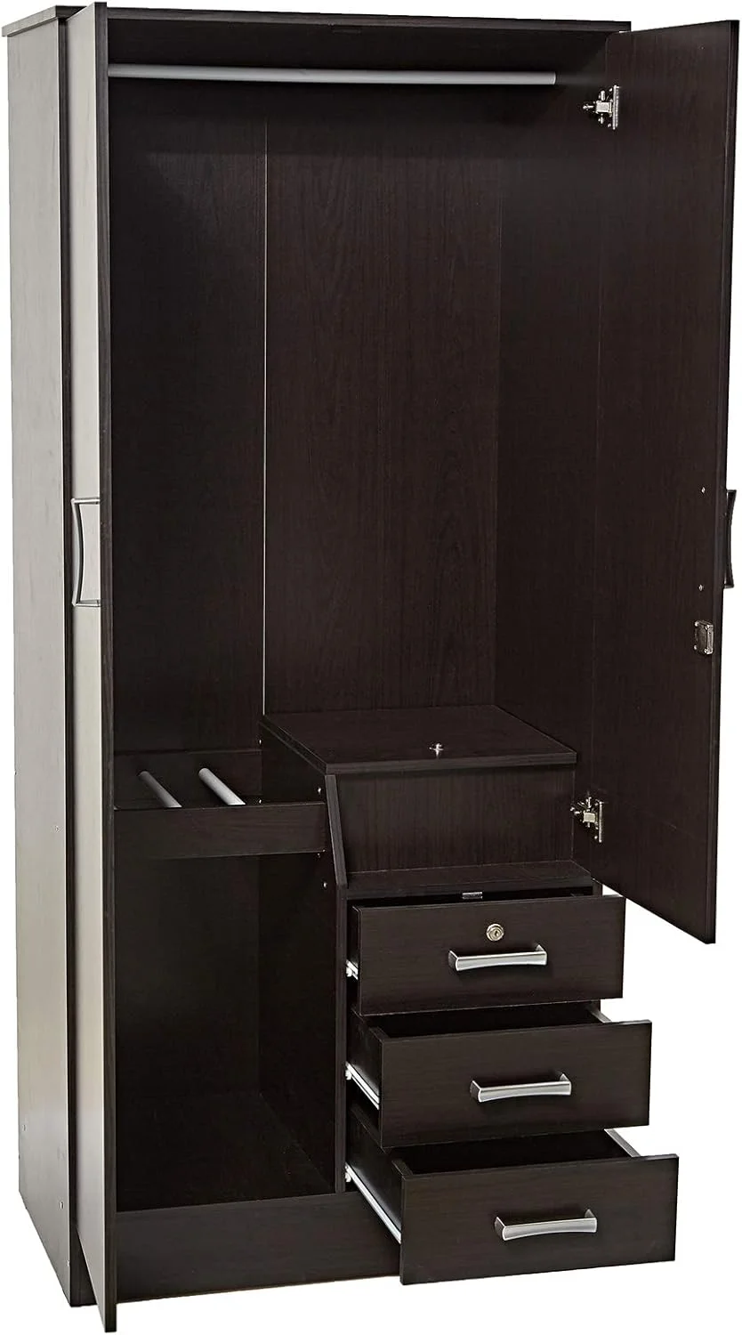 کمد لباس چوبی 2 درب AFT، ونگه کمد لباس چوبی 2 درب AFT، ونگه