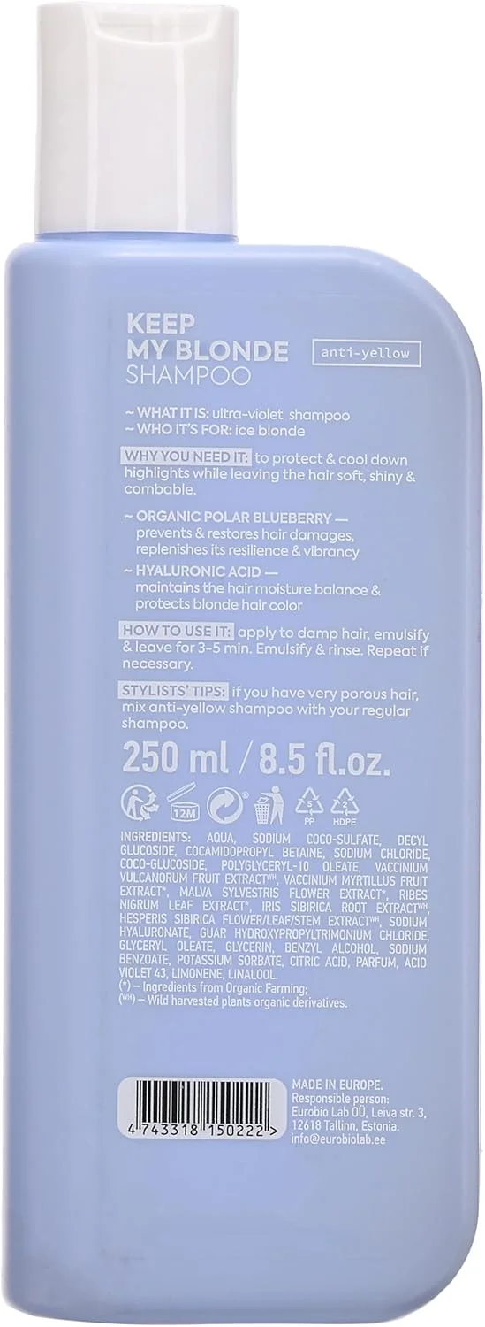 شامپو ضد زردی موهای بلوند ناتورا Siberica ICE، 250 میلی لیتر