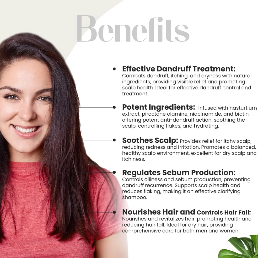 شامپو ضد شوره طبیعی وایلدلی پیور | ناسورتیم، پیروکتون اولامین، نیاسینامید و بیوتین | کاهش 72 درصدی شوره سر در 3 بار شستشو | تنظیم کننده سبوم، کاهش خارش، قرمزی | بدون مواد شیمیایی | 150 میلی لیتر (Calm)