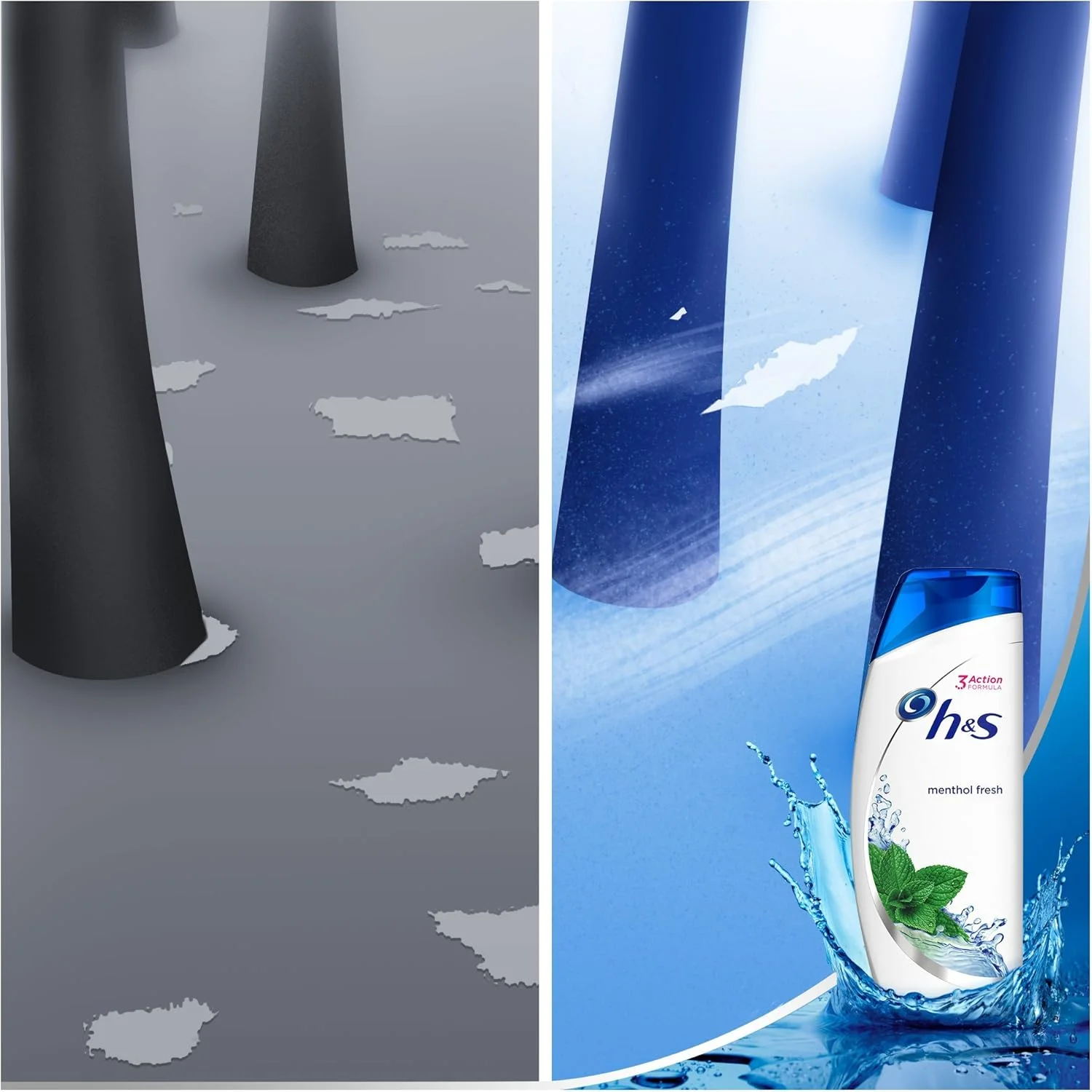 شامپو ضد شوره سر نعنایی H&S حجم 360 میلی لیتر