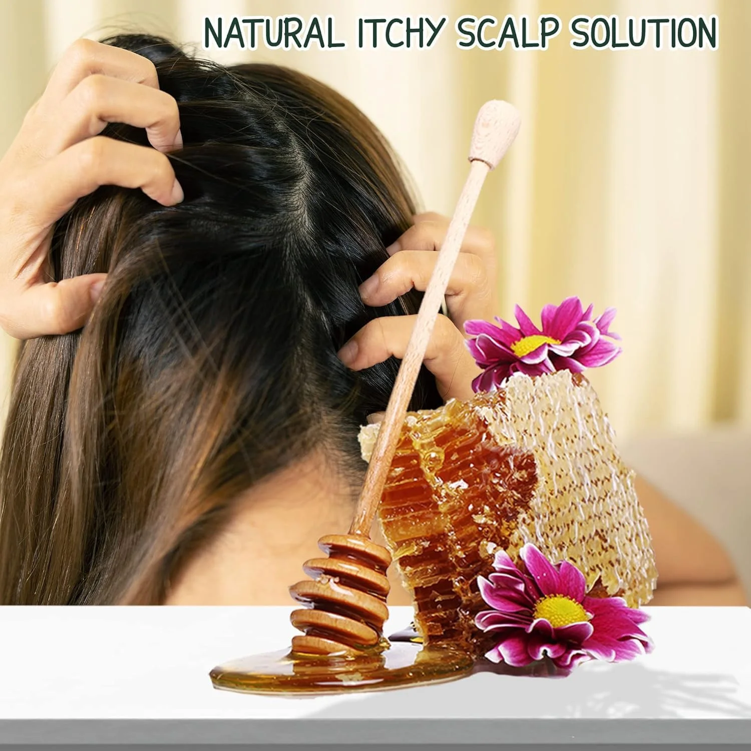 شامپو میلوا برای پوست سر خارش دار با پروپولیس - 500 میلی لیتر شامپو ضد شوره طبیعی درمان پوست سر خشک با عسل زنبور، فرمول تسکین دهنده