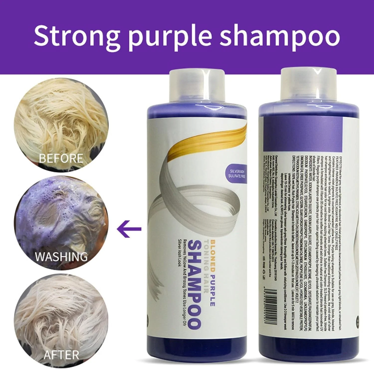 شامپو ضد زردی بنفش مپزول 500 میلی لیتری، شامپو مرطوب کننده مو، تثبیت کننده رنگ مو، شامپو تونینگ بنفش، خنثی کننده رنگ های زرد و نارنجی، افزایش شادابی و درخشندگی رنگ