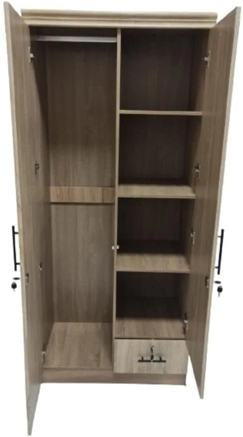 کمد لباس دو درب چوبی الوسیت مدل ALW0999، ساخته شده از چوب مهندسی شده، مدرن، شیک و بادوام