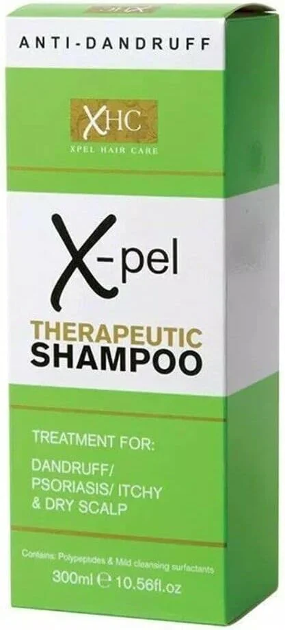 شامپو درمانی موی سر Xpel برای شوره سر، پسوریازیس، پوست سر خشک و خارش دار (3 عدد 300 میلی لیتری)