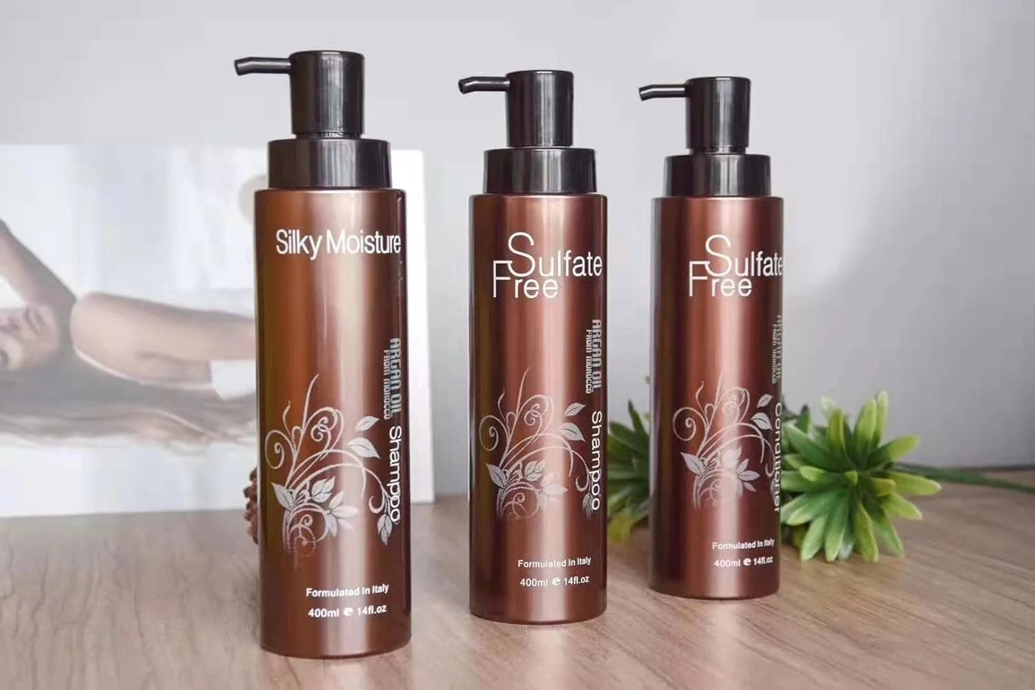 شامپو روغن آرگان مراکشی ارگانیک نوسپا - کنترل چربی، ضد ریزش مو، ضد شوره، بدون سولفات، مرطوب کننده، حجم دهنده برای موهای آسیب دیده خشک و وز