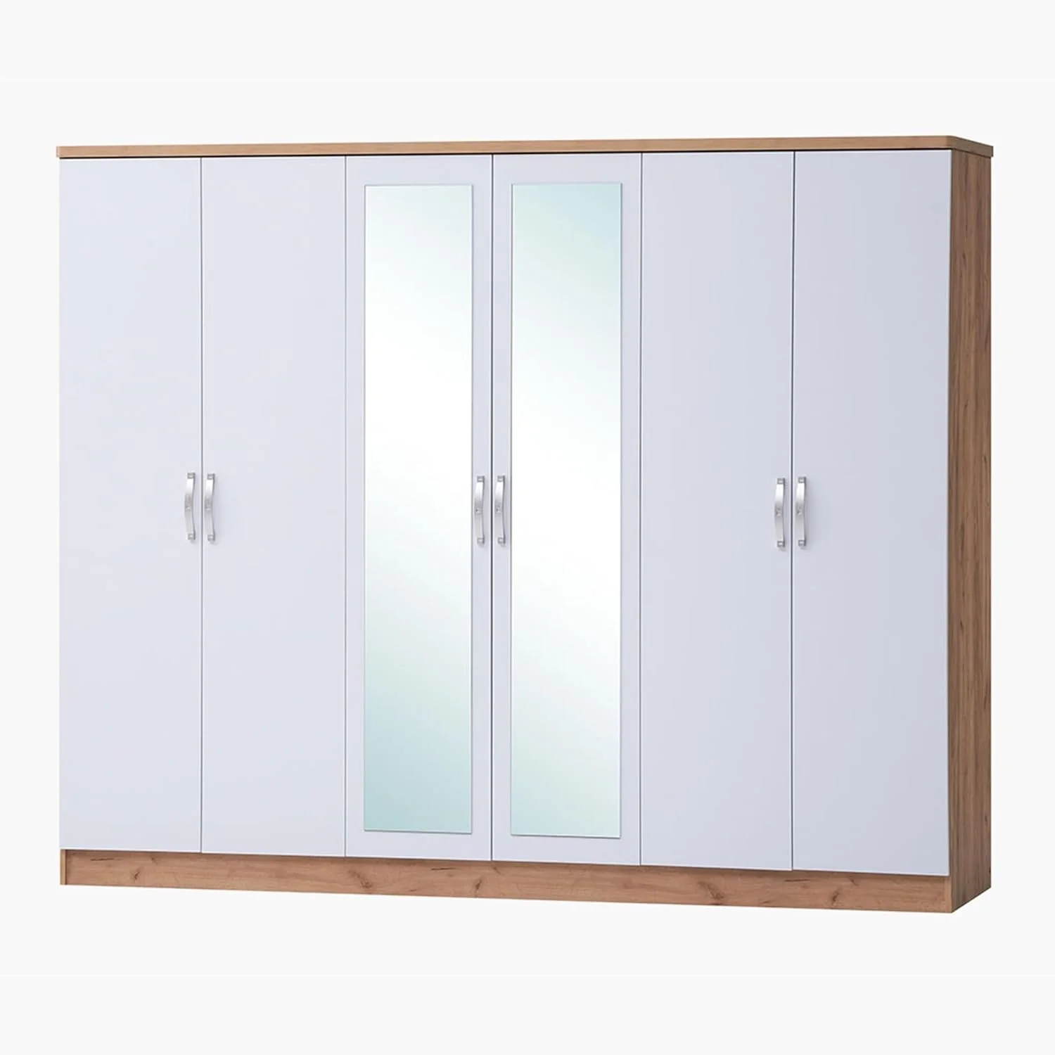 کمد لباس 6 درب هوم باکس مدل Juno به همراه 2 آینه