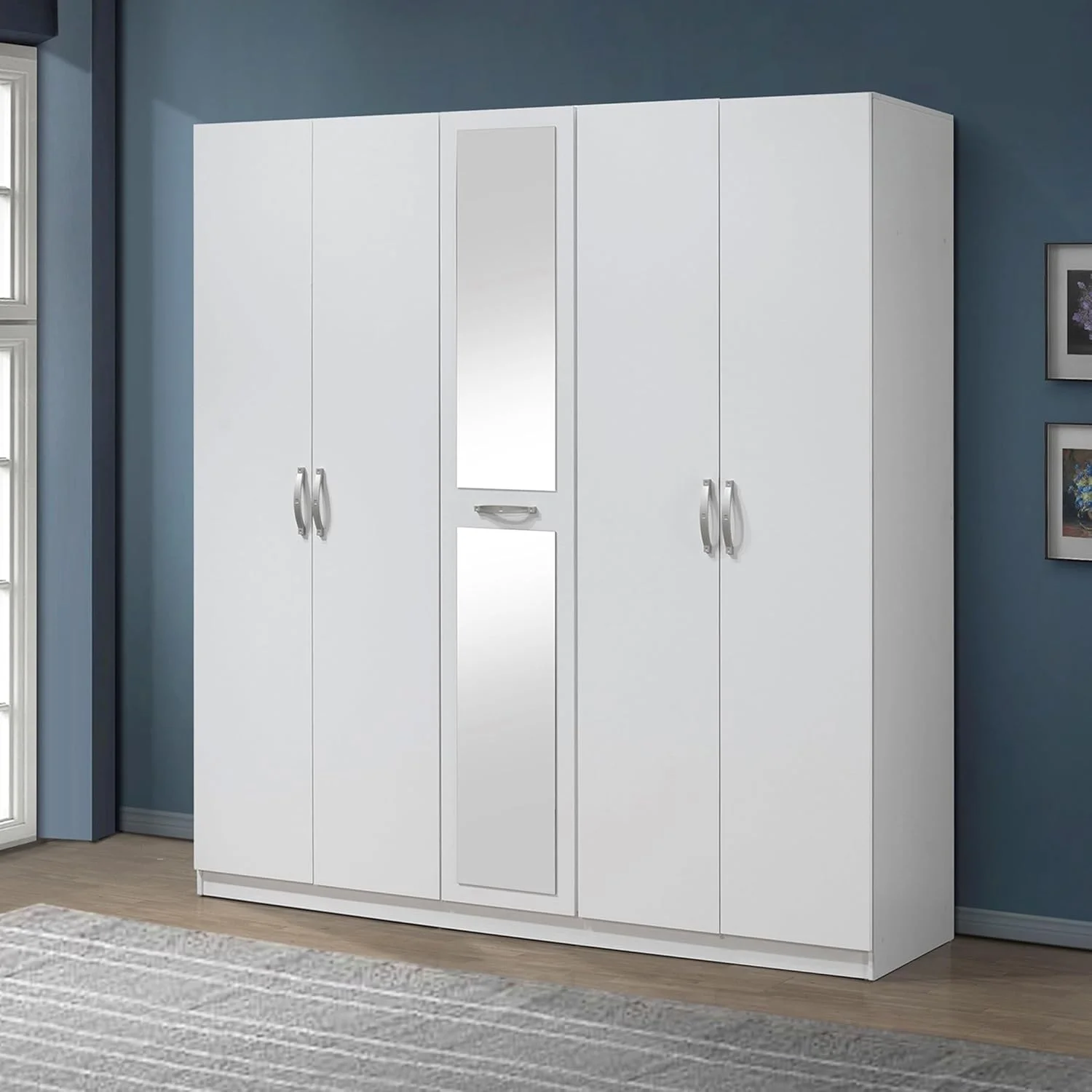 کمد لباس 5 درب آینه دار HomeBox مدل Kulltorp Plus کمد لباس 5 درب آینه دار HomeBox مدل Kulltorp Plus