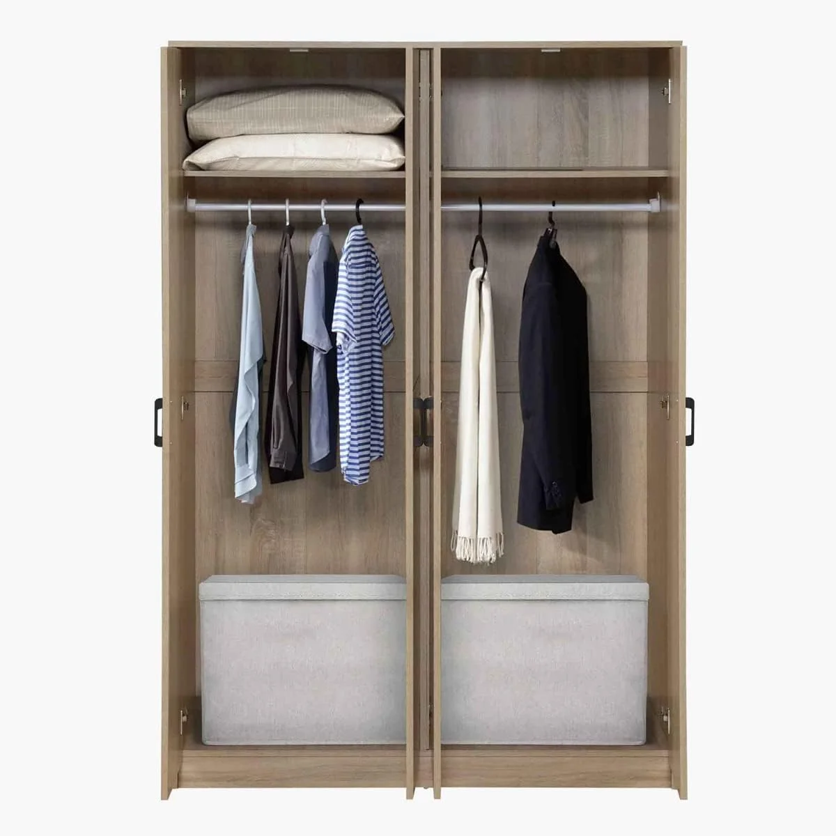 کمد لباس 4 درب هوم باکس مدل Oasis، ابعاد 50 × 181.8 × 120.3 سانتی متر، قهوه ای کمد لباس 4 درب هوم باکس مدل Oasis، ابعاد 50 × 181.8 × 120.3 سانتی متر، قهوه ای