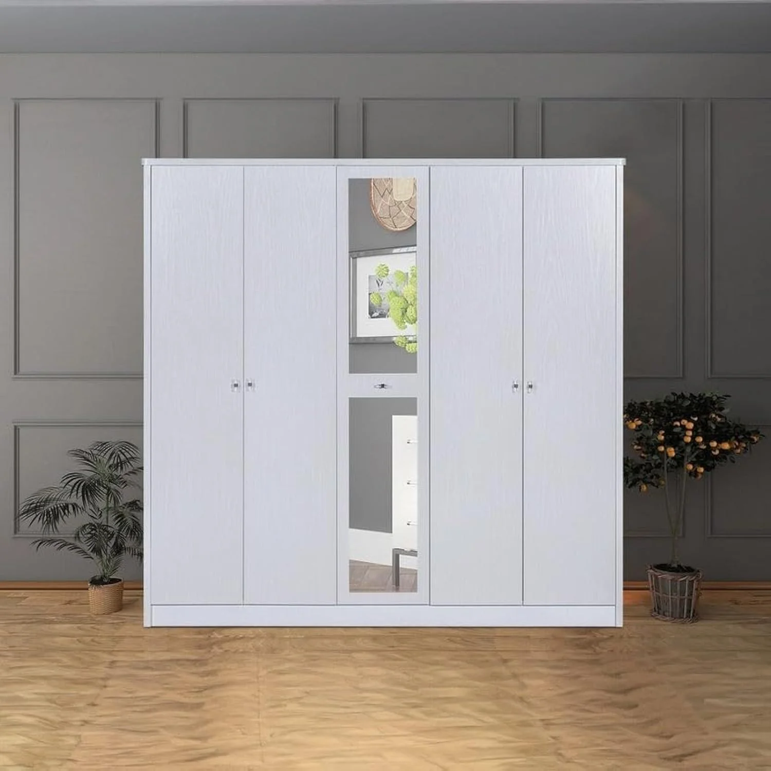 کمد لباس 5 درب HomeBox Cornell با آینه