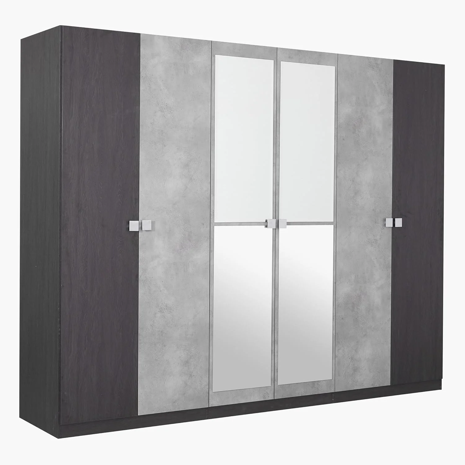 کمد لباس 6 درب کمبریج هوم‌باکس به همراه آینه