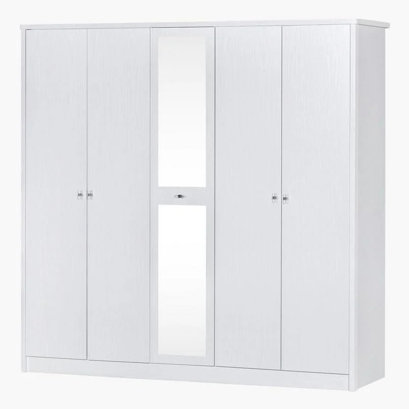 کمد لباس 5 درب HomeBox Cornell با آینه کمد لباس 5 درب HomeBox Cornell با آینه