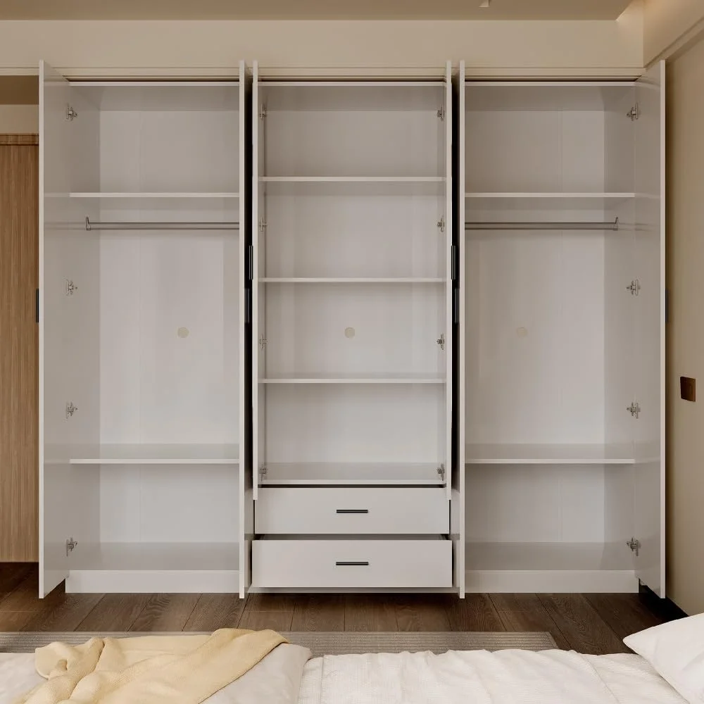 کمد لباس 6 درب Home Box Marwell با 2 کشو و آینه