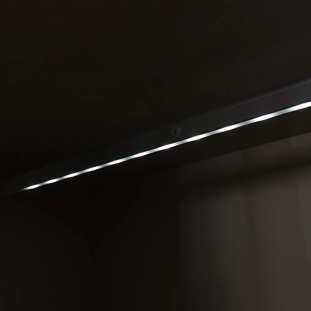 کمد گوشه ای دفنه Danube Home | کمد لباس بسیار محکم | کابینت مدرن و صرفه جویی در فضا برای اتاق خواب 97x97x230 سانتی متر کرم/مشکی