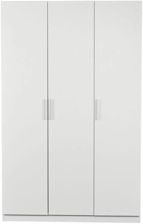 کمد لباس 3 درب توماس دانوب هوم با آینه داخلی | کمد فوق العاده محکم، کابینت نگهداری لباس | کابینت مدرن و صرفه جویی در فضا برای اتاق خواب، طول 136.6 x عرض 59.5 x ارتفاع 216 سانتی متر - سفید
