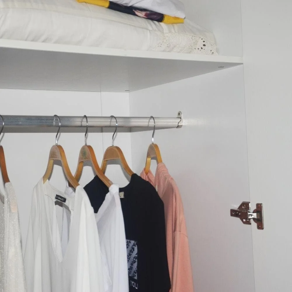 کمد لباس 6 درب پالومزه Danube Home | کمد لباس بسیار محکم | کابینت مدرن و صرفه جویی در فضا برای اتاق خواب، ابعاد: طول 240 x عرض 60 x ارتفاع 220 سانتی متر - سفید / مشکی