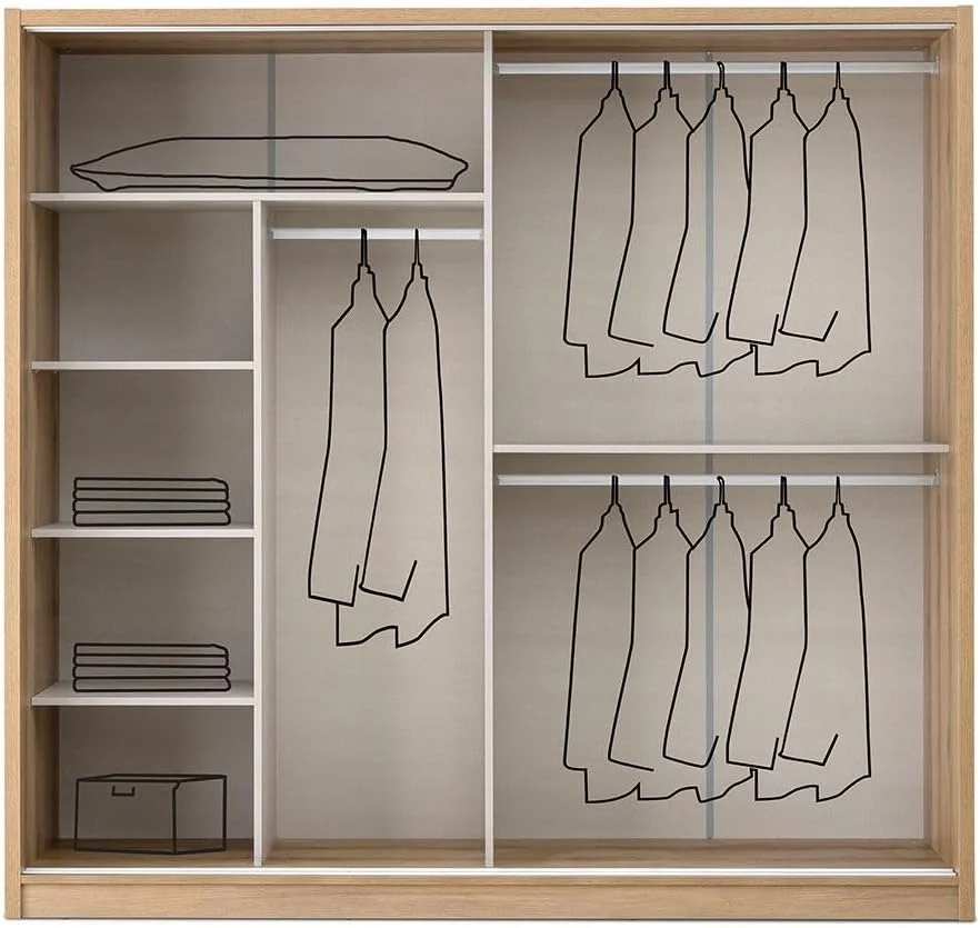 کمد دیواری کشویی نوردن دانوب هوم - گردویی آفریقایی