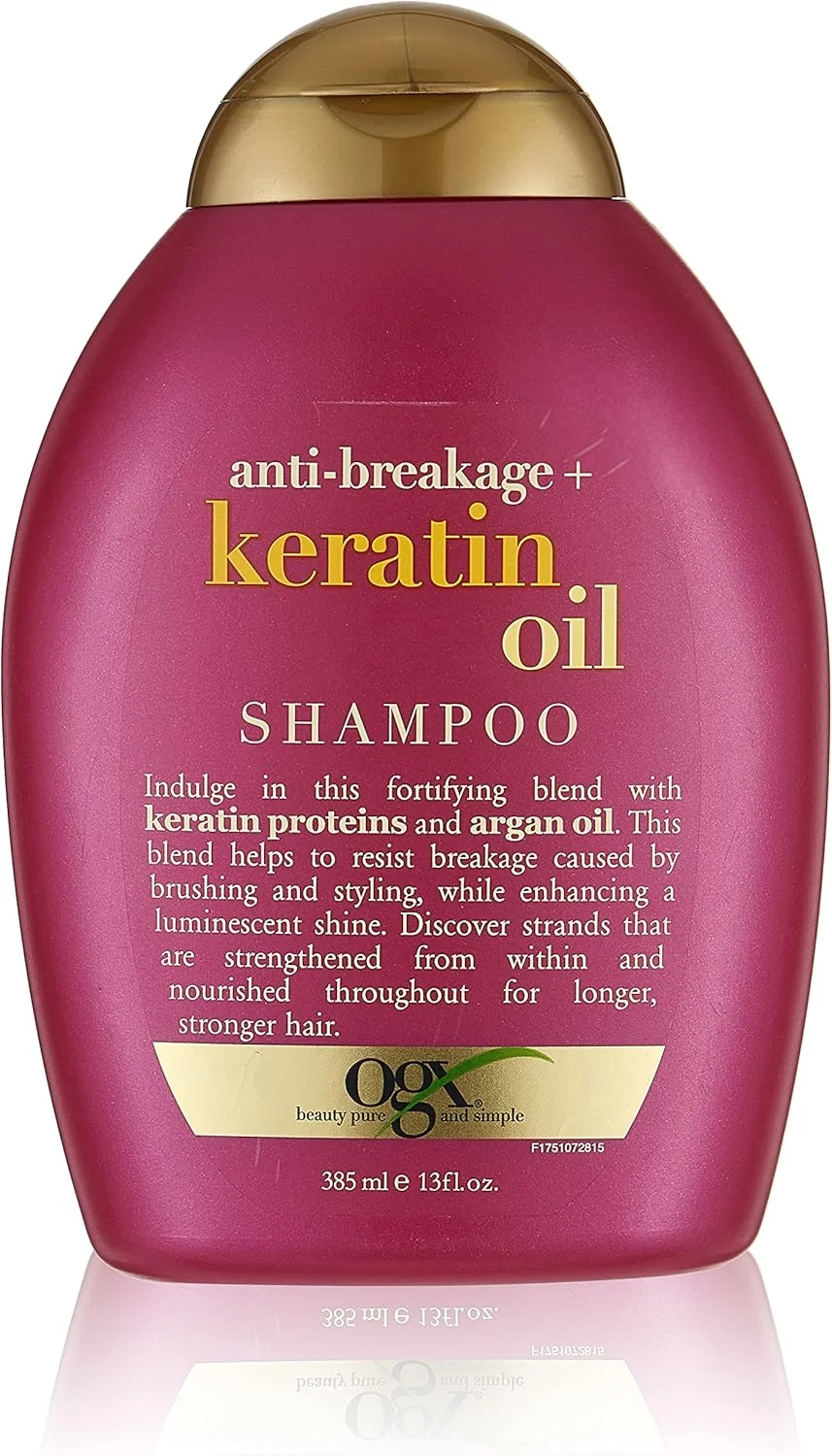 شامپو روغن کراتین ضد شکستگی مو او جی ایکس، 384 میلی لیتر