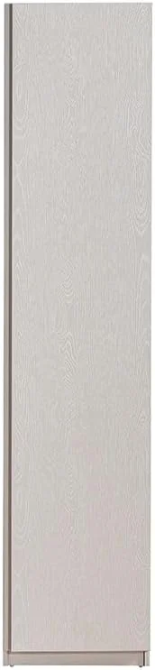 کمد لباس یک درب دانوب هوم مدل اینفینیتی به همراه چوب لباسی | کمد لباس ماژولار | طراحی مدرن برای اتاق خواب، ابعاد L50xW59xH230 سانتی متر - طوسی روشن