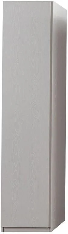 کمد لباس یک درب دانوب هوم مدل اینفینیتی به همراه چوب لباسی | کمد لباس ماژولار | طراحی مدرن برای اتاق خواب، ابعاد L50xW59xH230 سانتی متر - طوسی روشن