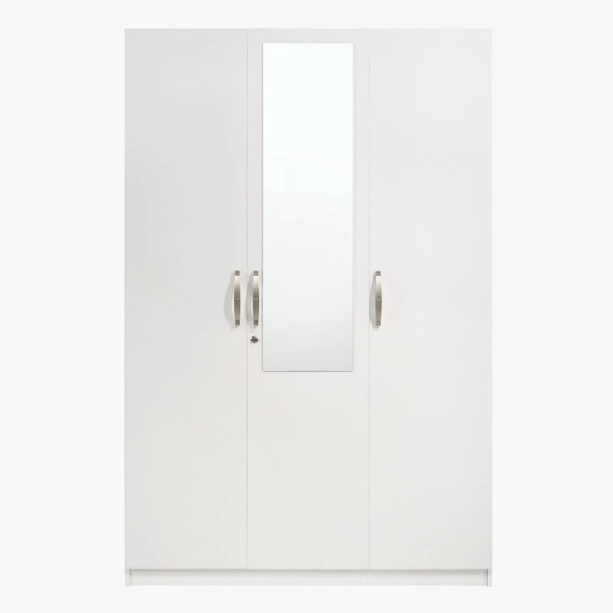 کمد لباس سه درب آینه دار هوم باکس مدل Kulltorp Plus ابعاد 52 × 182 × 120 سانتی متر رنگ سفید