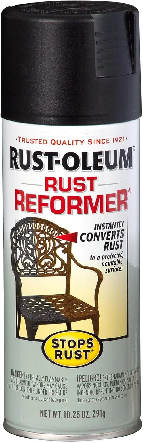 راست اولیم 215215 استاپس راست ریفورمر، زنگ زدگی را به سطح غیر زنگ زده تبدیل می کند، 10.4 اونس، اسپری رنگ مشکی راست اولیم 215215 استاپس راست ریفورمر، زنگ زدگی را به سطح غیر زنگ زده تبدیل می کند، 10.4 اونس، اسپری رنگ مشکی