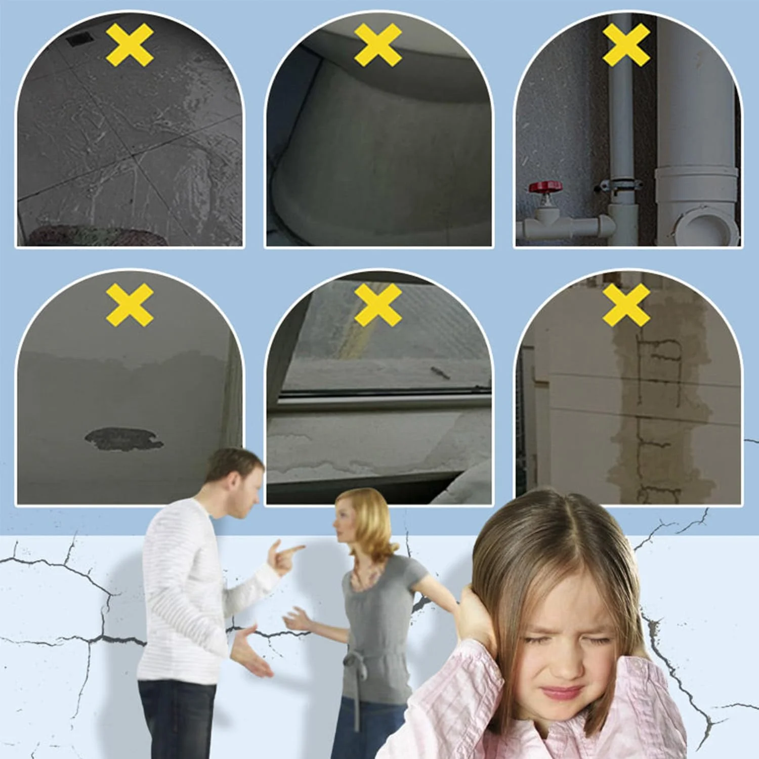 آب بند مایع ضد آب آزونی، پوشش ضد آب شفاف و ضد نشت برای استفاده در فضای داخلی و خارجی، چسب ضد آب بادوام و نامرئی برای سقف، دیوار، حمام (650 گرم)