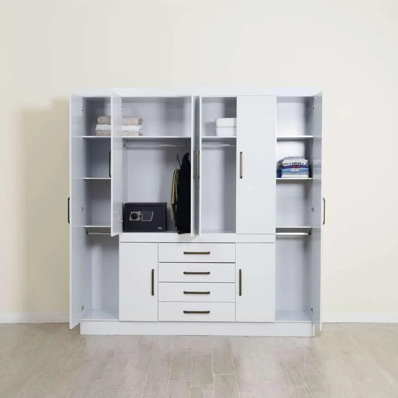 کمد لباس 8 درب با 4 کشو پان هوم مدل Clean