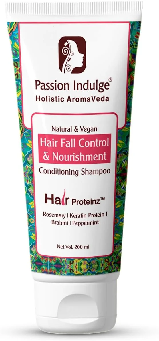 شامپو رزماری کنترل ریزش مو و تغذیه پشن ایندالج - 200 میلی لیتر | شامپو نرم کننده | کنترل ریزش مو با پروتئین کراتین