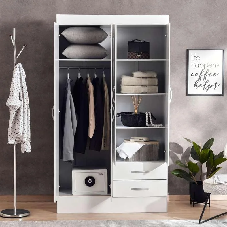 کمد لباس 4 درب کلین با 2 کشو پان هوم