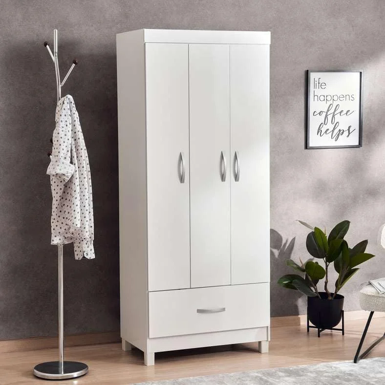 کمد سه درب کلین با 1 کشو پان هوم