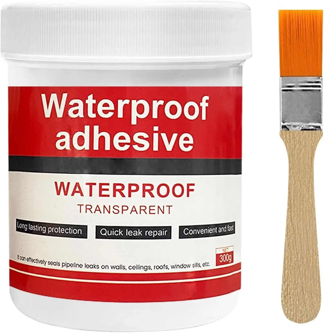 پوشش ضد آب شفاف، عامل ضد آب نامرئی برای ضد آب کردن و جلوگیری از نفوذ آب در سطوح بتنی و کاشی سرامیکی (300 گرم)