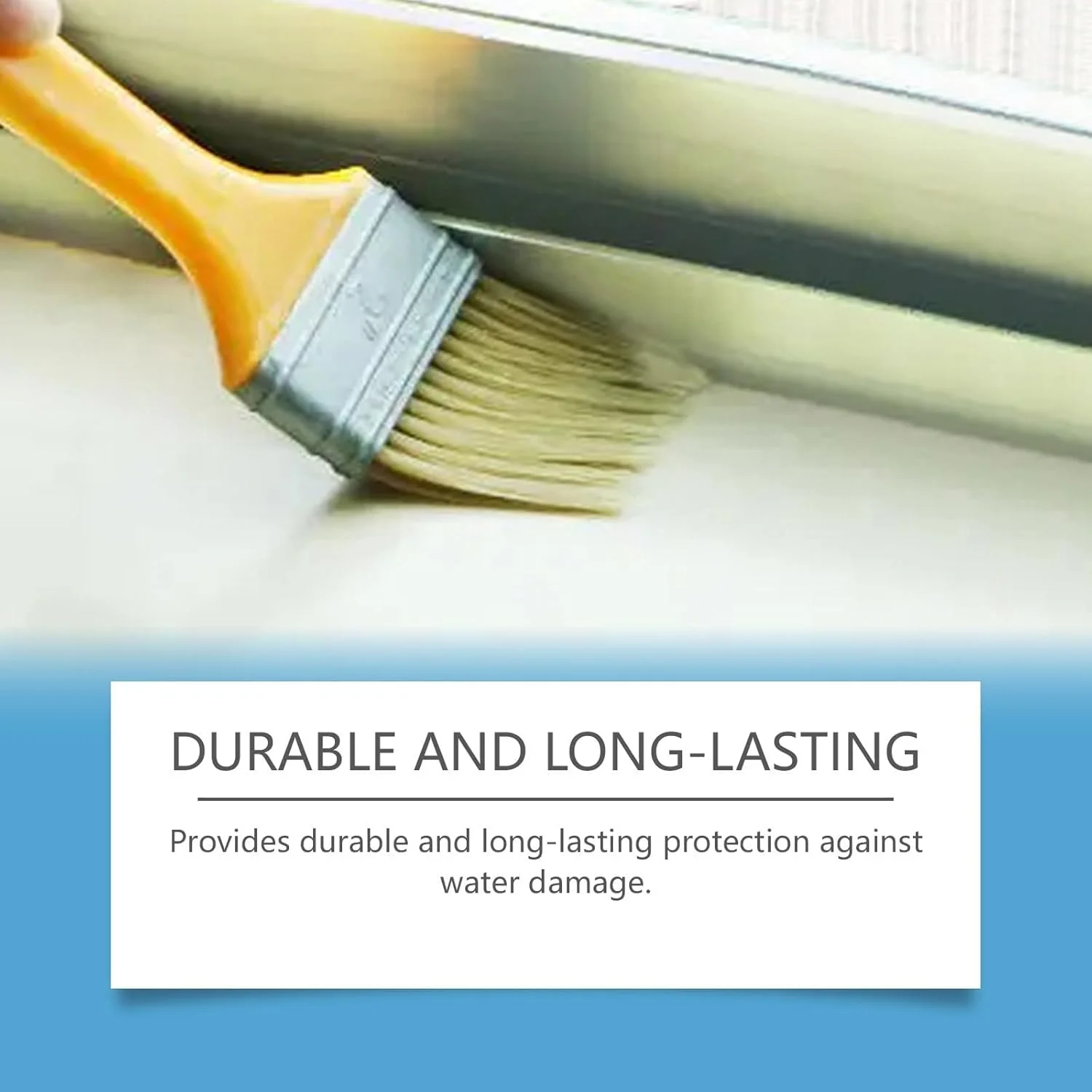 پوشش نامرئی چند منظوره ضد آب TERRIFI، درزگیر شفاف و عامل ضد نشت، چسب ضد آب برای آب بندی چوب در فضای باز (1 عدد)