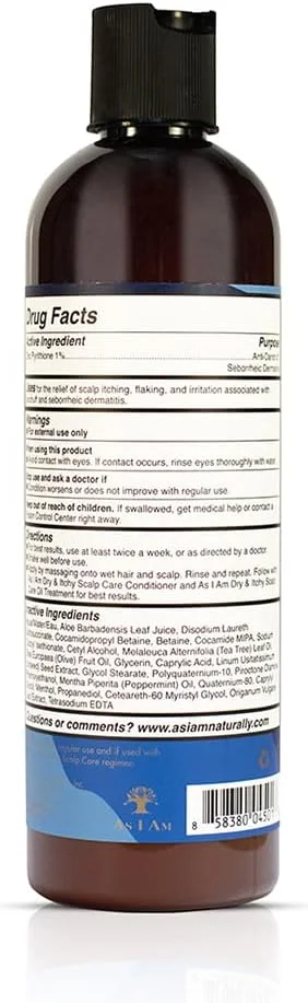 شامپو مراقبت از پوست سر خشک و خارش دار As I Am، 355 میلی لیتر (بسته 1 عددی)