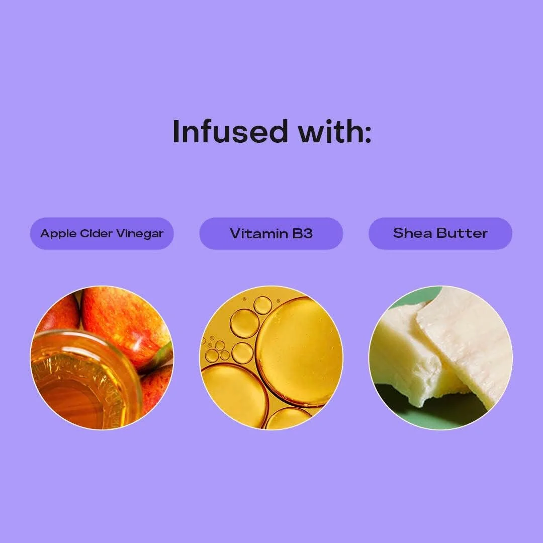 سیستم مراقبت مو شی مویسچر برای موهای قوی تر و پوست سر سالم تر، پیش شستشوی ضد شوره سر فرموله شده با سرکه سیب و کره شی باتر تجارت منصفانه برای موهای نرم و لطیف 118 میلی لیتر