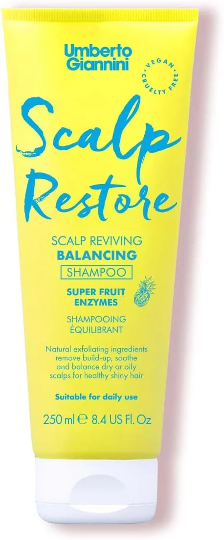 شامپو ترمیم کننده پوست سر اومبرتو جیانینی، فرمول احیا کننده پوست سر و ضد شوره وگان و بدون تست حیوانی با آنزیم های سوپر میوه، 250 میلی لیتر شامپو ترمیم کننده پوست سر اومبرتو جیانینی، فرمول احیا کننده پوست سر و ضد شوره وگان و بدون تست حیوانی با آنزیم های سوپر میوه، 250 میلی لیتر