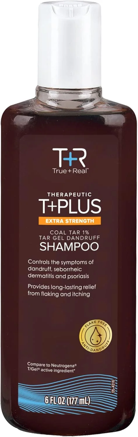 شامپو ضد شوره سر حاوی قطران زغال سنگ True+Real، ژل درمانی، ۱ درصد قطران زغال سنگ، ۱۷۷ میلی لیتر