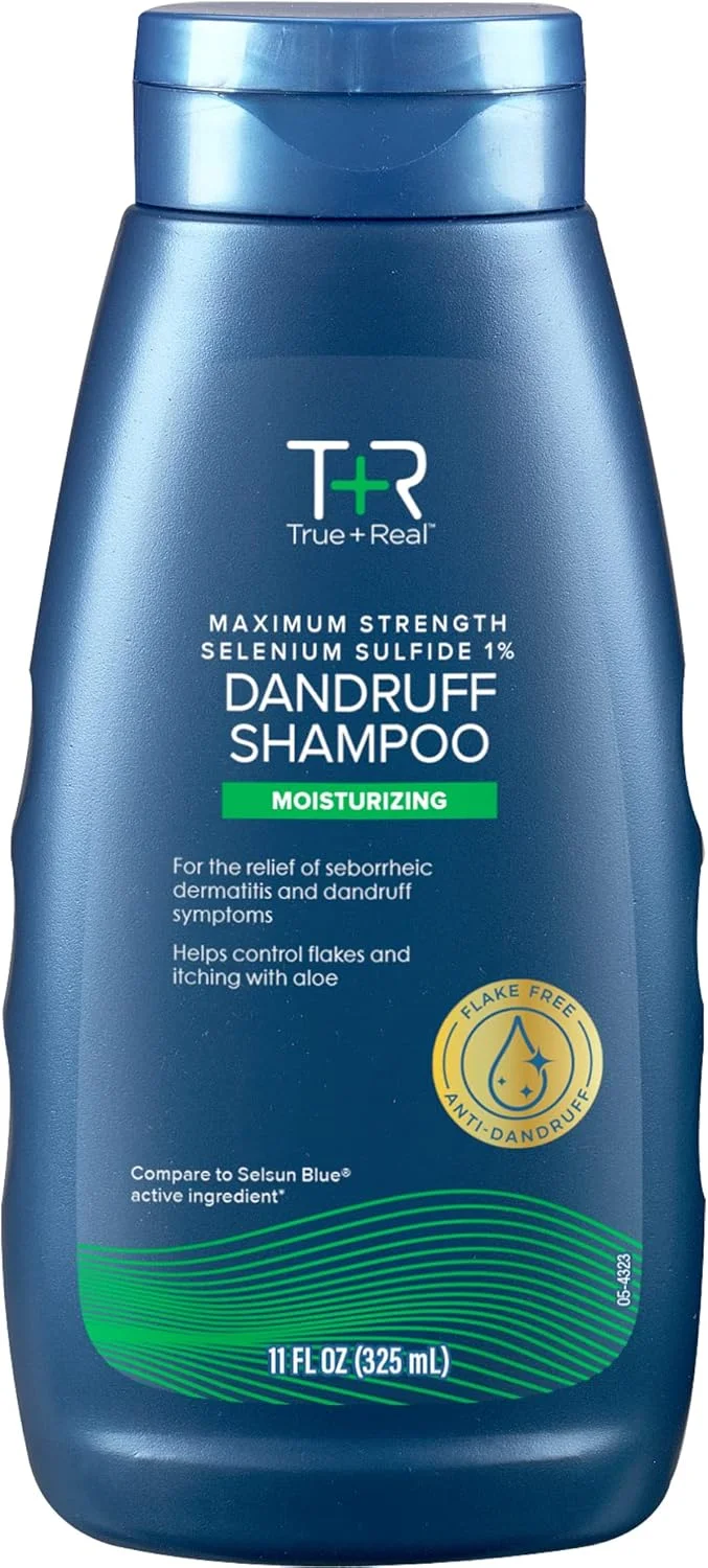 شامپو ضد شوره مرطوب کننده ترو+رئال با آلوئه و سلنیوم سولفاید 1%، 325 میلی لیتر