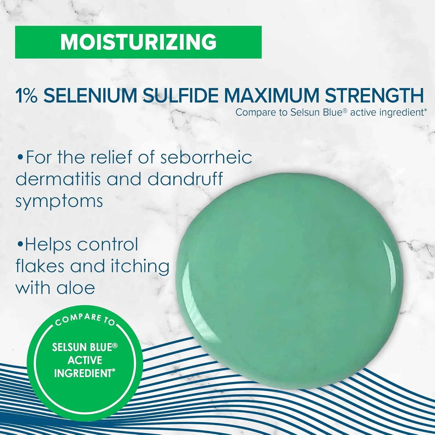 شامپو ضد شوره مرطوب کننده ترو+رئال با آلوئه و سلنیوم سولفاید 1%، 325 میلی لیتر