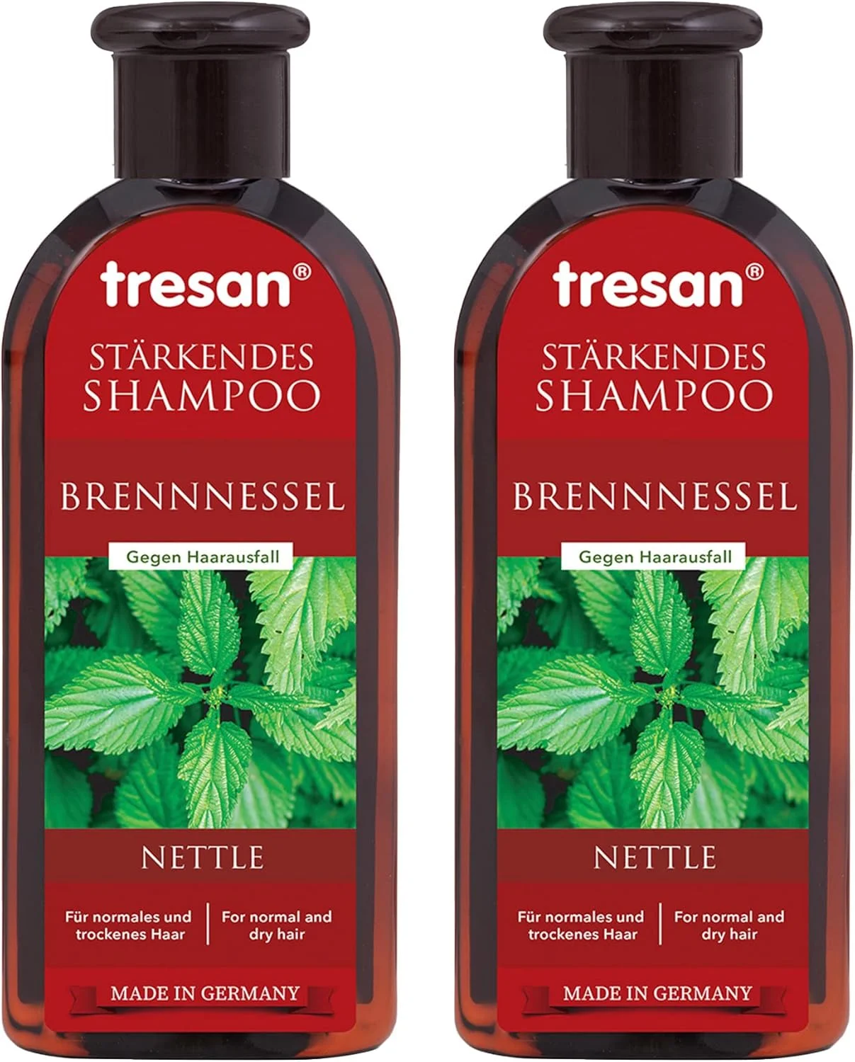 شامپو تقویت کننده موهای معمولی و خشک گزنه ترسان - آبرسانی روزانه، سم زدایی، شامپو ضد ریزش مو، ضد شوره و وز، بدون پارابن و گلوتن، 2 عدد 300 میلی لیتر